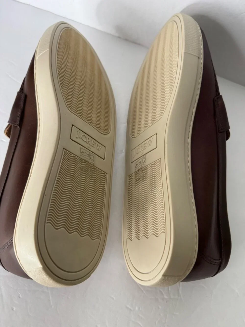 J.Crew Leather hybrid Casual Penny Leather Loafers Men's Size 10.5 New